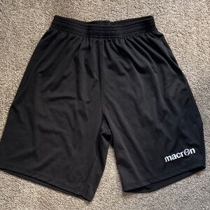 MACARON Men's Athletic Shorts in Black